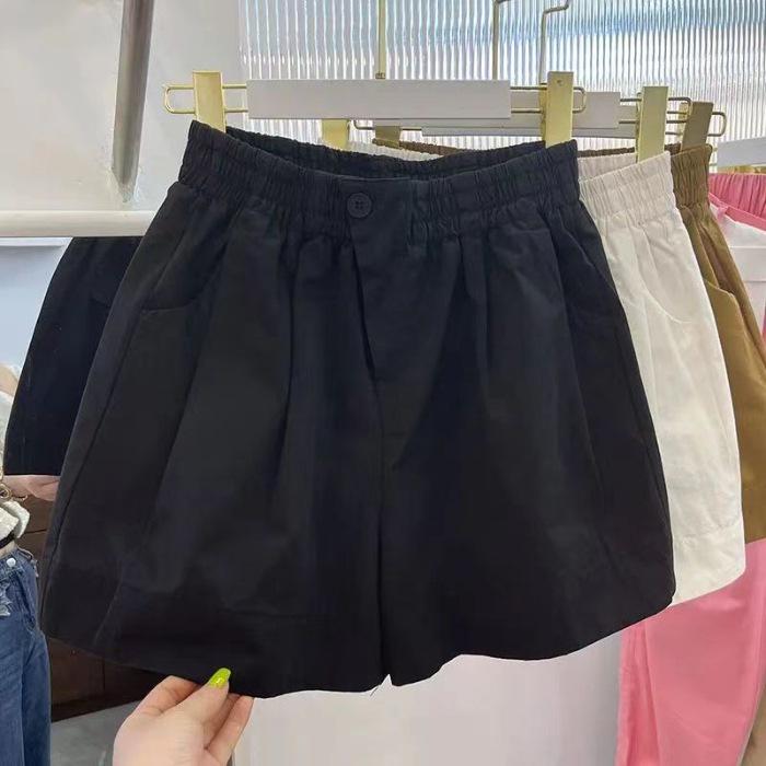 Women's High-Waisted Summer Shorts: Slim, Loose, Versatile Straight Pants for Casual Outdoor Wear