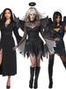 Kostium Halloweenowy Cosplay Mrocznego Anioła: Strój Upiornej Panny Młodej i Strój do Odgrywania Ról Złej Wiedźmy