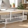 Carbon Steel Under Desk Wire Management Tray Space Saving Power Strip Cord Holder  PC Router