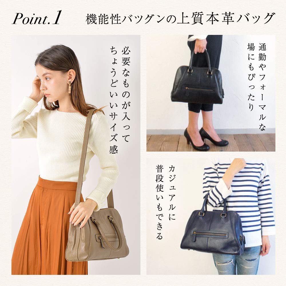 Genuine Leather Shoulder Petit Black [Notre Favori] Bag, Women's Handbag, Crossbody, Claude,