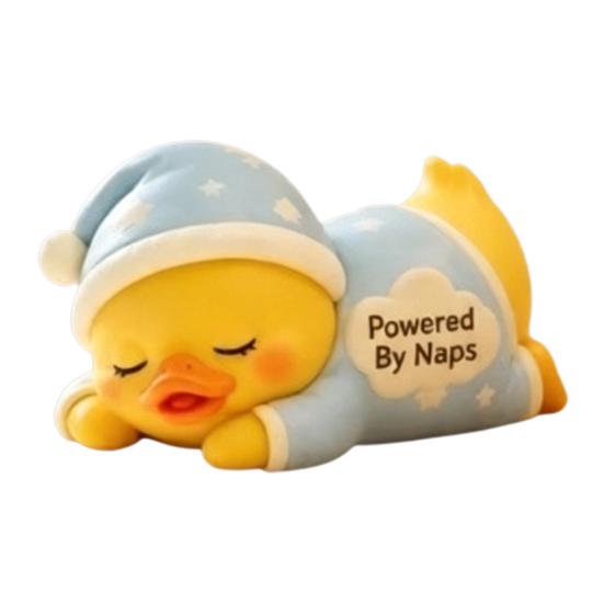 Creative Desktop Accessory Emotional Support Duck Figurine, Resin Yellow Ornament, Decorative Craft for Office Cute Statue Home Desk Decor Figurine