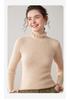 Autumn Women's Cashmere Sweater with Ruffle Collar and Lace Trim