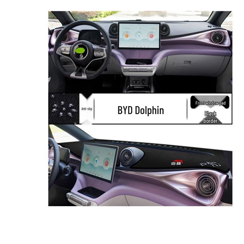 BYD Dolphin Dashboard Sun Shade Mat - Heat Insulation & Dustproof Protection.