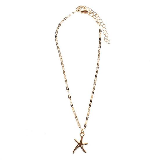 Women Skin-friendly Adjustable Chain Starfish Beach Anklet Foot Jewelry