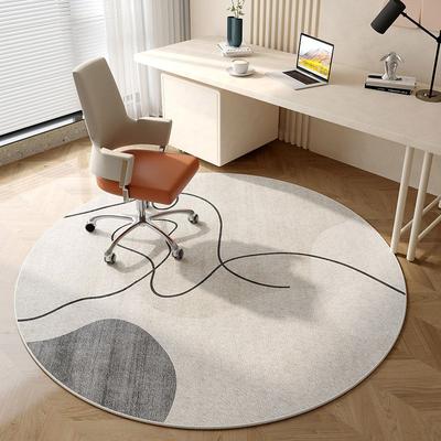 Runder Teppich Computerstuhl Bodenmatte Wohnzimmer Schlafzimmer Drehstuhl Schutzmatte Arbeitszimmer Heimstuhl E-Sport-Stuhl Fußmatte