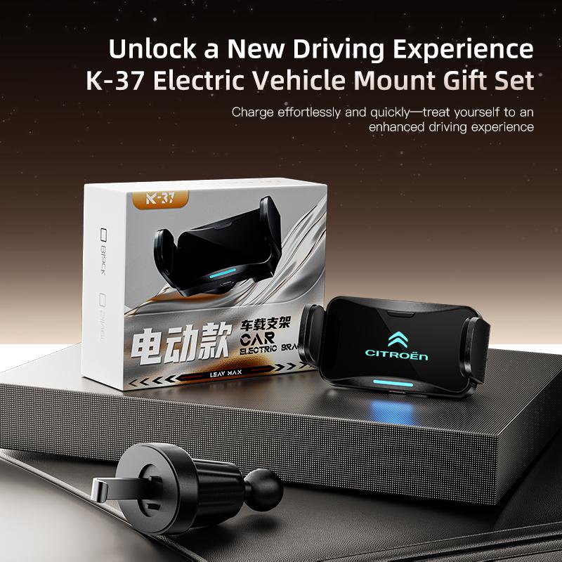 Electric Car Phone Holder Auto-Clamping Wireless Charging For Citroen C3 C5 C5X C4 e-C4 X e-C3 C-Elysee Berlingo C1 C-Crosser C6 WR3