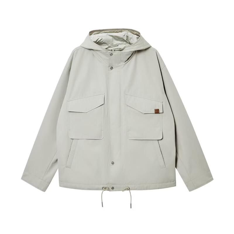 Jack & Jones Men's Loose Fit Stand-Up Collar Padded Jacket