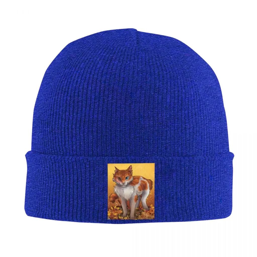 Brightheart Warrior Cats Thunderclan Lostface Cloudtail Brightpaw Warm Knitted Cap Bonnet Hat Autumn Winter Beanies Hats