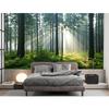 3d Wald Tapete Moderne Wald Baum Wandbild Wohnzimmer Restaurant Hintergrund Wald Wandmalereien