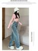 Women's Retro High-Waist Wide-Leg Jeans - Spring/Autumn 2025