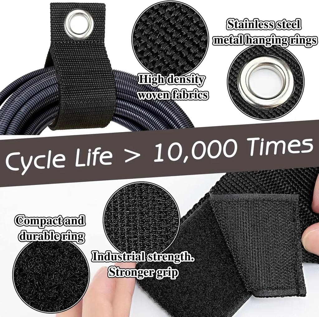 Xiaomi Extension Cord Organizer Holder Wire Manager Power Cord Management Nylon Heavy Cord Storage Straps for Car Cables Hoses