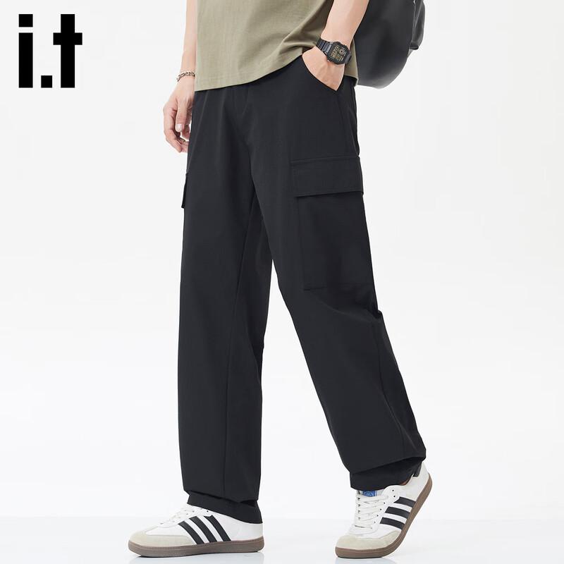 Izzue It Herren Locker Geschnittene Cargohose mit Geradem Bein