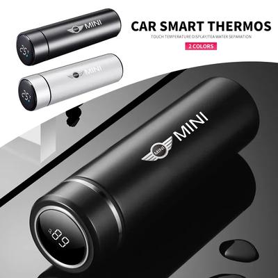 500ml Tragbare Intelligente Edelstahl-Thermosflasche für das Auto für BMW MINI WORKS One Cooper JCW R60 R59 R58 R57 R56 R55