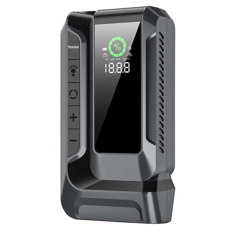 Portable 12V Car Jump Starter with Wireless Air Pump & Phone Charger