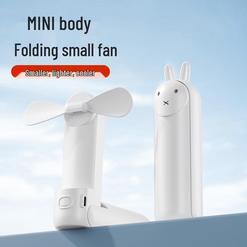 Portable USB Foldable Desktop Fan for Office and Camping 500mAh, Three-speed