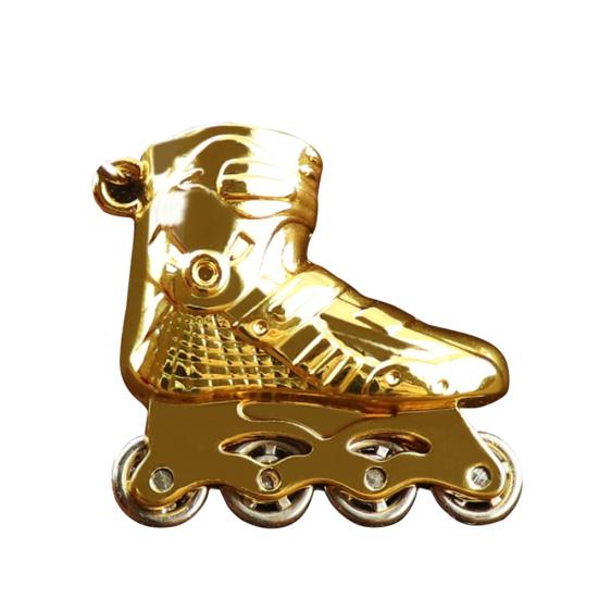 Mini Roller Skates Charm Pendant Car Keychain Key Ring Holder Bag Ornament Gift