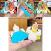 Adorable Cartoon Goose Keychain Cute Car Key Ring Couple Backpack Accessory Small Gifts
