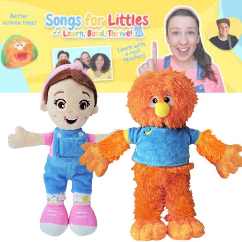 Adorável Boneca de Pelúcia Ms Rachel Brinquedo Macio Para Meninas Lovely Inteligente Companheiro Fofinho 30cm Com Macacão Azul