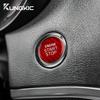 Real Hard Carbon Fiber Sticker For Kia Stinger 2019 2020 2021 2022 2023 Car Start Engine Stop Button Cover Interior Trim