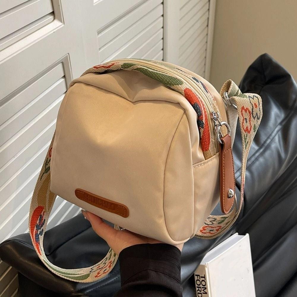 Large Capacity Shell Bag Wide Shoulder Strap Shoulder Bag Simple Handbag Purse  Camping