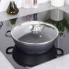 Poêle Granitée Casserole pour Frire Mijoter Four Orion Grande 24cm