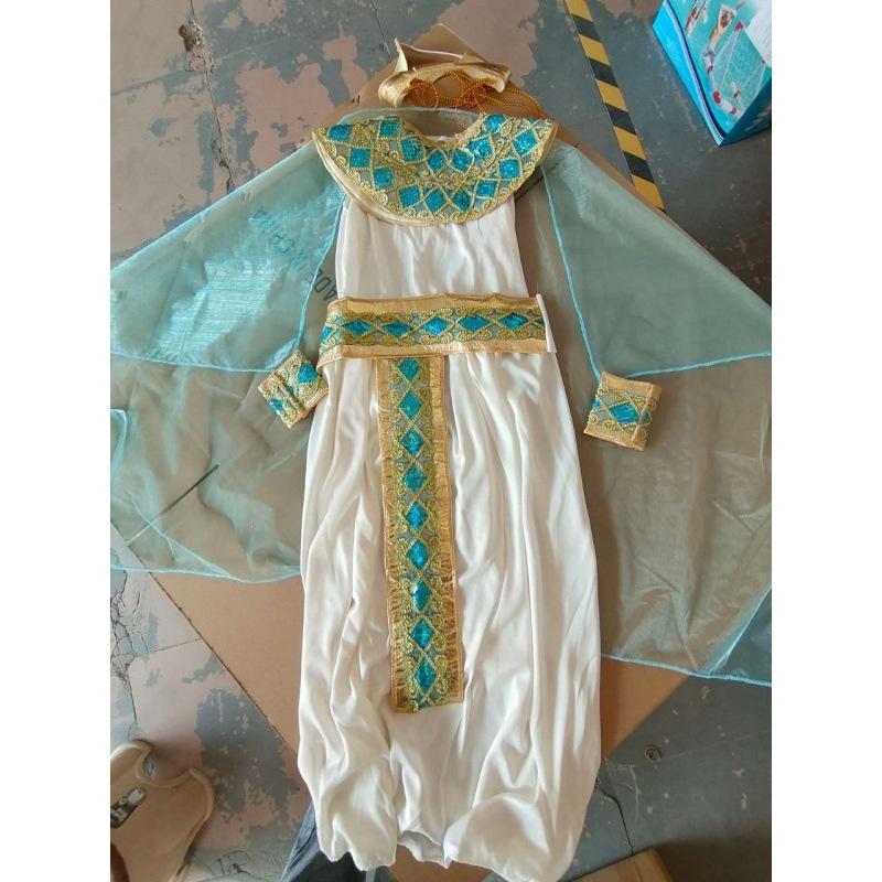 

Фантастический костюм для косплея египетской царицы для женщин и детей для тематических празднований Blue,L