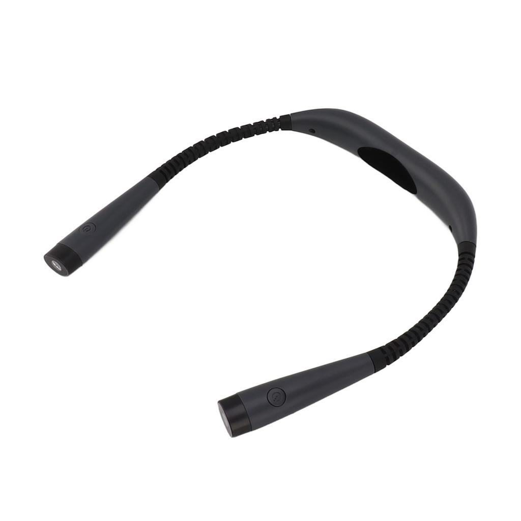 LED Neck Reading Light 3 Colors 3 Bright Level 1000mAh Rechargeable Battery Bendable Arms Book