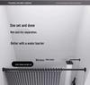 Foldable No-Drill Shower Curtain and Blackout Partition