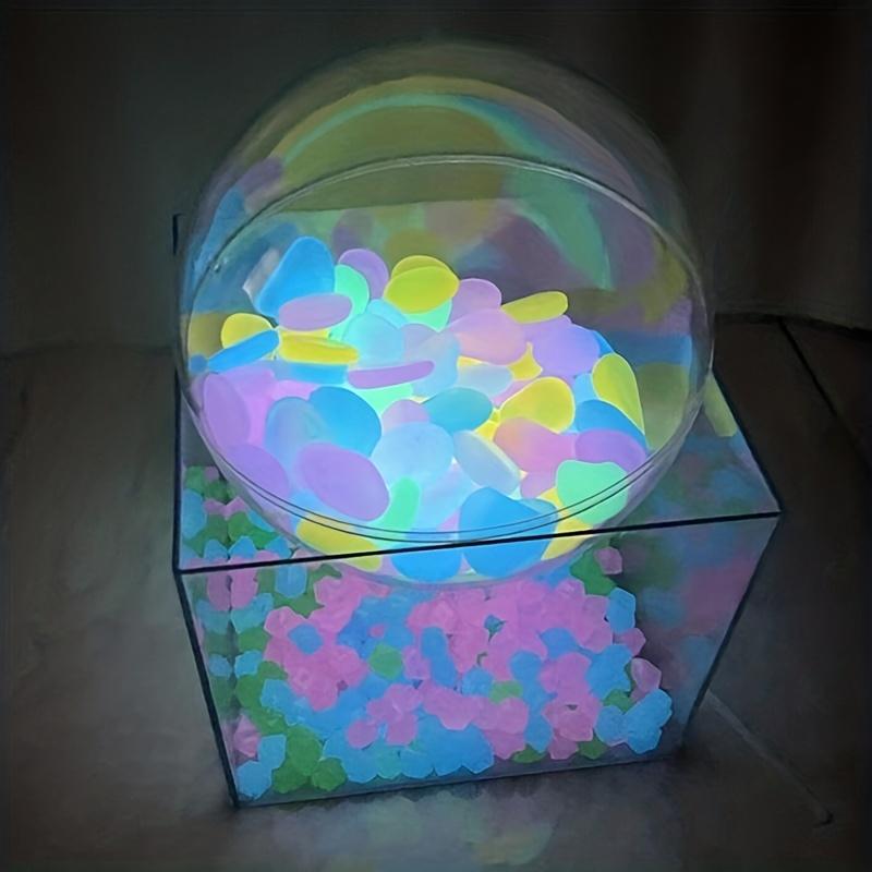 100/300pcs/bag Glow-in-the-Dark Pebbles Create A Magical Garden Aquarium Decoration Landscaping Or Wedding Decoration