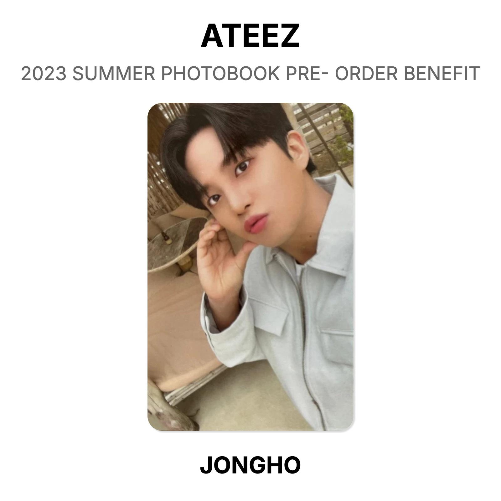 ATEEZ 2023 SUMMER PHOTOBOOK PRE- ORDER BENEFIT Official Photocard JONGHO