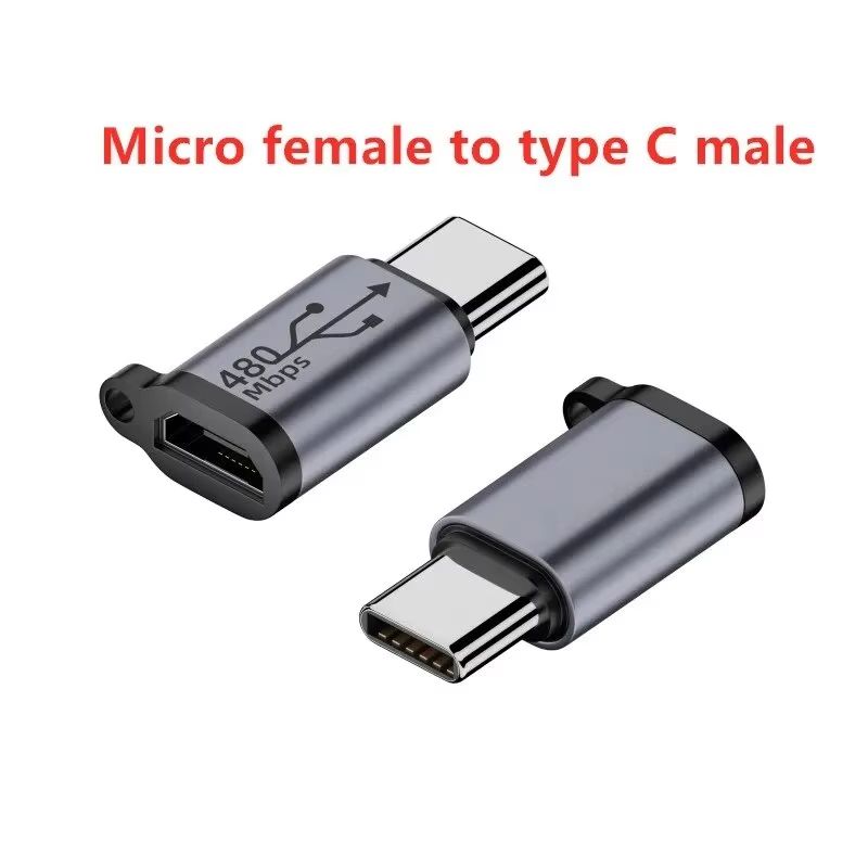 מתאם USB-C ל-Mini USB Micro USB מחבר נקבה ממיר למכשירים מרובים