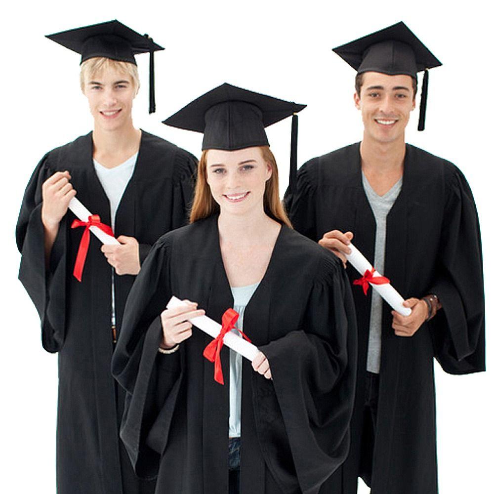 Grad University 2023 Happy Graduation Graduation Gown Set Bling Removable Tassel Mortarboard Hat