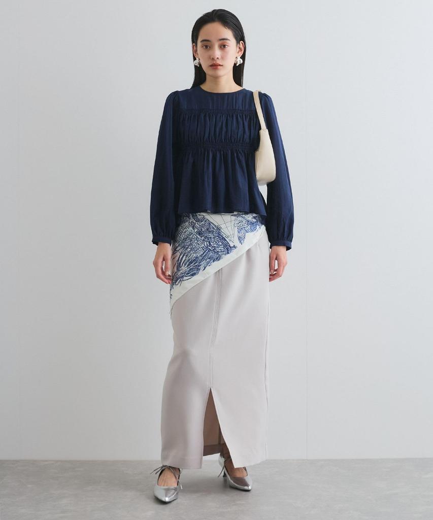 [BIS] Women's Shirred Blouse, Conmain (40)