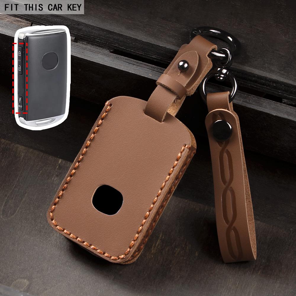 Leather Key Case Shell Fob for Mazda 3 Alexa CX4 CX5 CX-5 CX8 CX-30 CX30 2019 2020 Protector Accessories