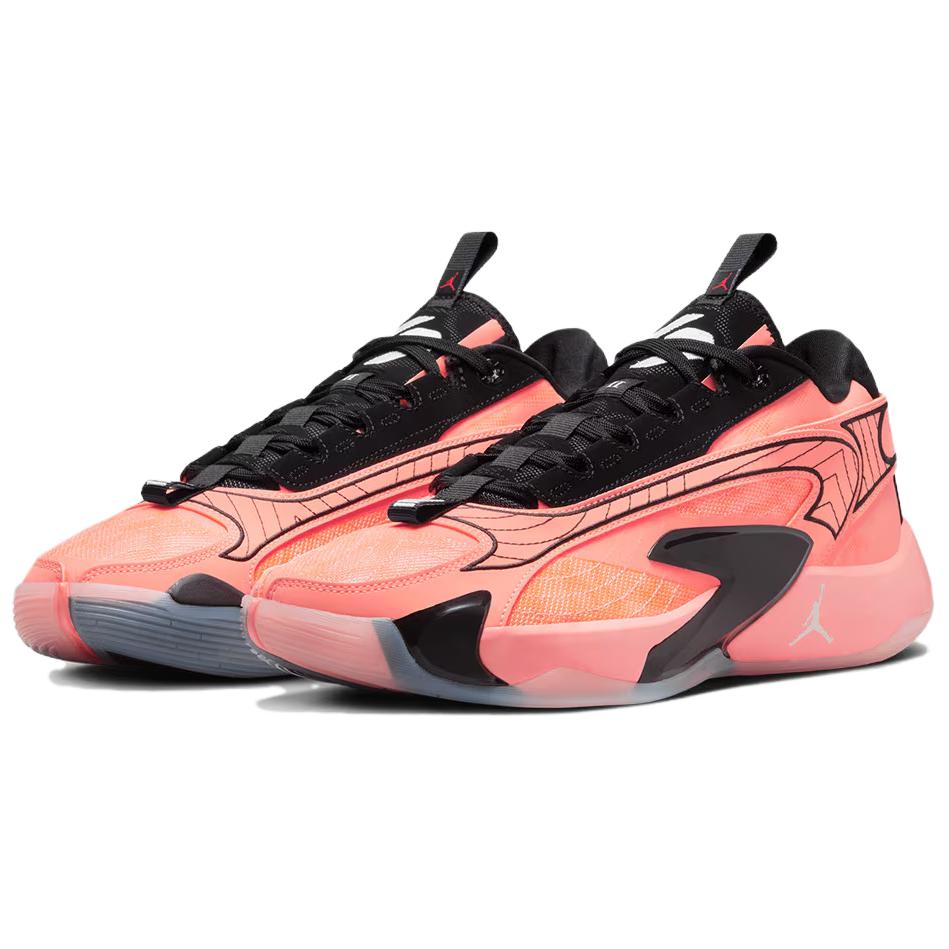 Jordan Luka 2 Cushioning Slip Resistant Low top Basketball Shoes Unisex Orange DX8733-800