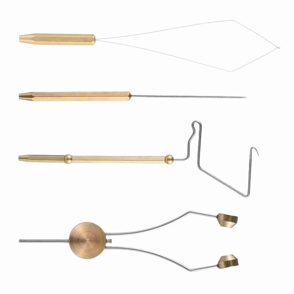 Fly Tying Tools Combo Kit Whip Finisher Bobbin Holder Bodkin Bobbin Threader for Fishing Lures