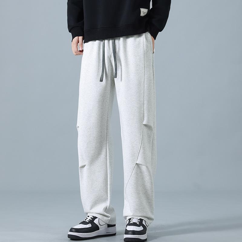 Men's New Sports Casual Pants Spring and Autumn Fashion Versatile Men's Straight Wide-leg Pants Ruffian Handsome Drape Loose Sweatpants