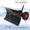 Manganese Steel Wheeled Snow Shovel & Ice Pusher