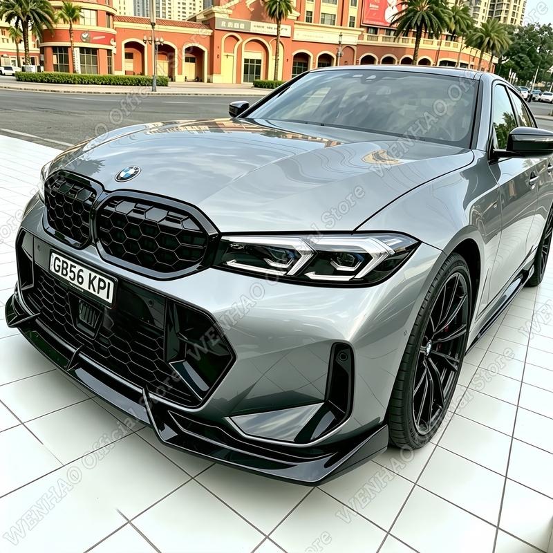 3PCS Gloss Black Car Front Bumper Lip Splitter For BMW G20 G21 Lci M Sport 330i 330e 320d M340i 2022-2025 Tuning Bumper BodyKits