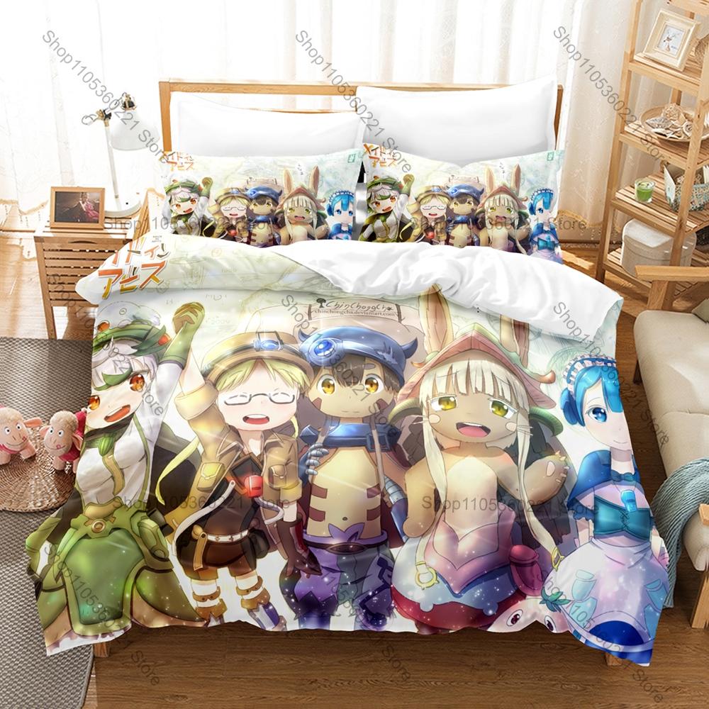 Cool Personality Popular Anime Made In Abyss New Bedding Duvet Cover Set Fashion Bed Linen Single Double Queen King Size