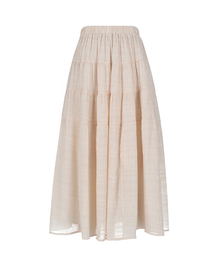SOUP Tiered Flare Long Skirt (Sb3Srf1)