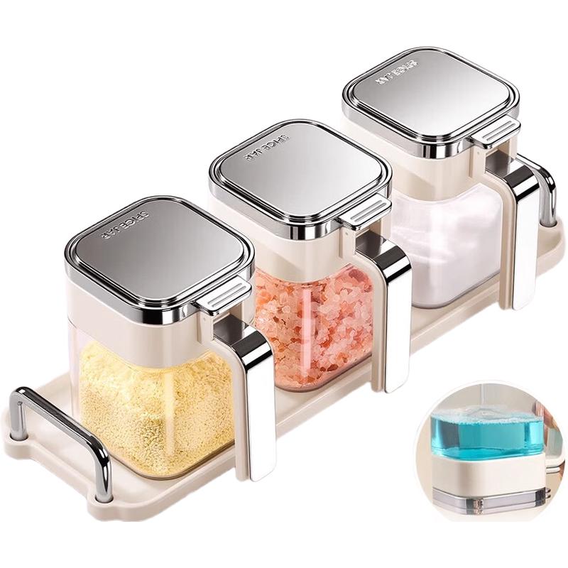 YQ Premium Glass Condiment Jar