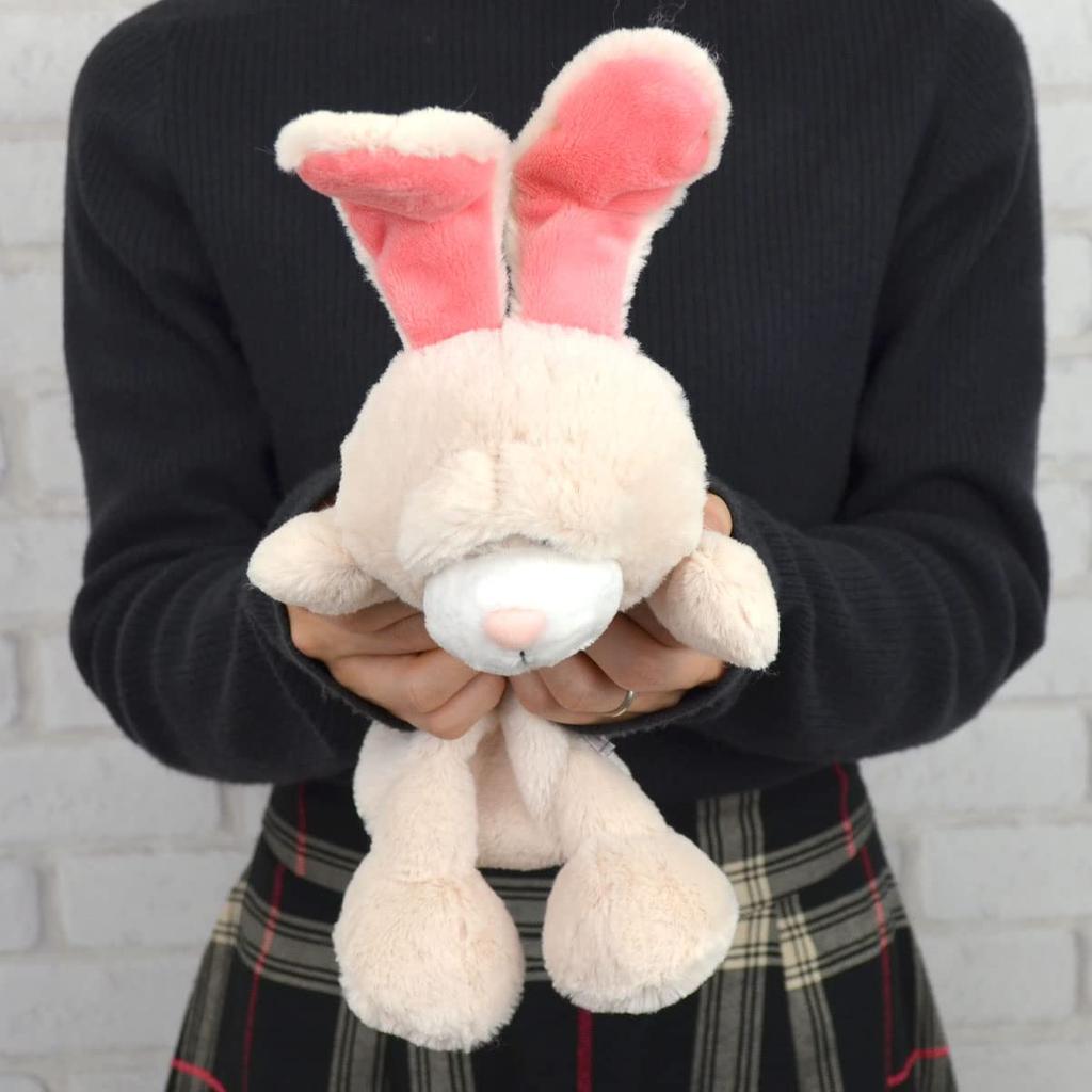 NICI Angora Rabbit Figure Pouch, White, Pencil Case, Cosmetics