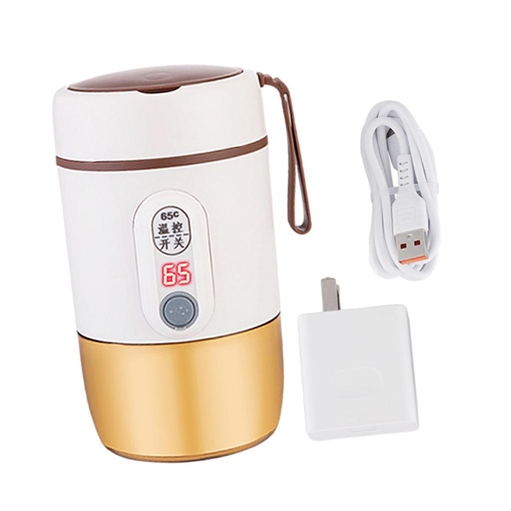 Portable Bottle Warmer Multipurpose Leakproof 500ml Travel Electric Kettle USB for Airplane Picnic Travel Outdoor Shopping