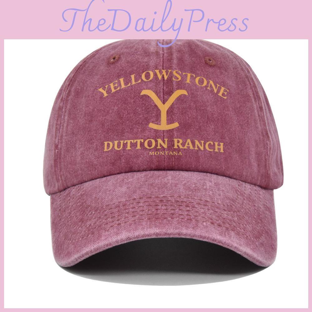 Stone Yellow Letter Embroidery Baseball Cap Sun Protection Breathable Hat Gift