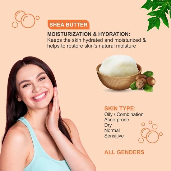 Morvin Papaya Bath Soap Bar - Enriched with Papaya Extract, Kojic Acid & Shea Butter for Dark Spot & Acne Removal – (75gm, Pack of 6).