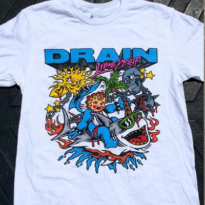 DRAIN BAND Living Proof Baumwolle Kurzarm Alle Größen Unisex T-Shirt Unisex T-Shirt