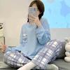 Pajamas Women's Spring and Fall Models of  Long-Sleeved Pajamas Homewear Set of Girls Students Casual Pajamas Homewear