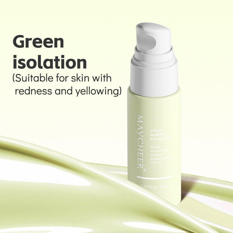35ml Moisturizing and Isolating Cream Skin Color Corrector, Makeup Base Skin Color Correction, Concealer and Brightening Base Makeup, Invisible Pores