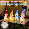 Christmas Lights, Snowman Lights, Tabletop Ornament Lights, Christmas Decorations, LED Lights, 2-Color Set [Red & Orange Warm Light Set], Complete